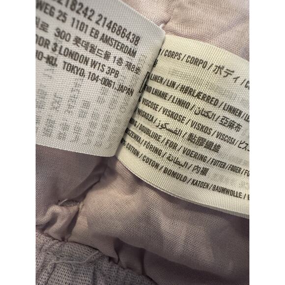 NWT Hollister Linen Blend Skort XXL Ruffle Festival Feminine Pockets Lavender - Picture 12 of 12